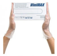 Vinimax медицинские перчатки неопудренные виниловые, 50 пар