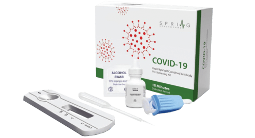 Экспресс-тест на COVID-19 SPRING HEALTHCARE IgM/IgG